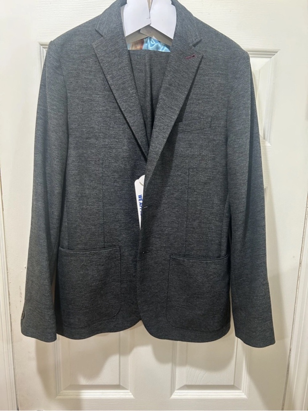 Ted Baker Gray Textured Men’s Suit Jacket